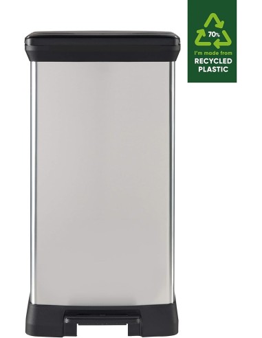 PATTUMIERE: vendita online CURVER DECO PATTUMIERA RETTANGOLARE A PEDALE 50 LT KETER in offerta