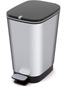PATTUMIERE: vendita online Cestino Pedale KIS Chic Bin Steel 50 L Design metallizzato, guarnizione anti odori in offerta
