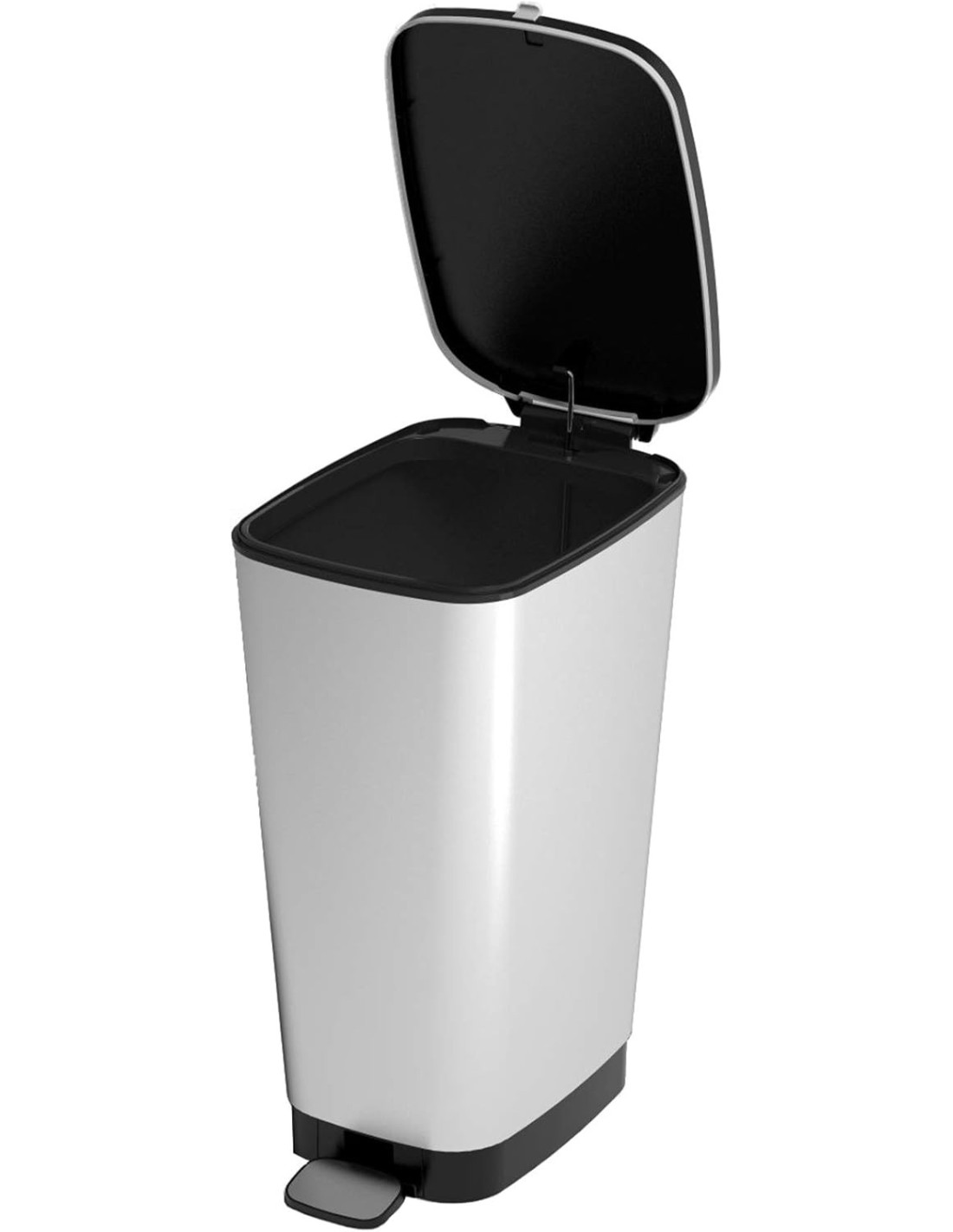 PATTUMIERE: vendita online Cestino Pedale KIS Chic Bin Steel 50 L Design metallizzato, guarnizione anti odori in offerta