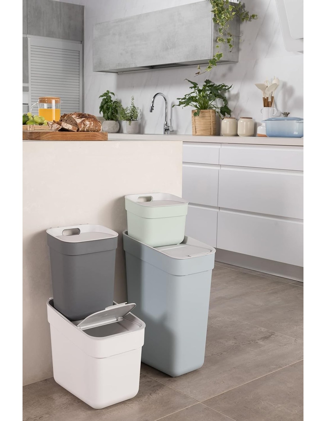 PATTUMIERE DIFFERENZIATA: vendita online PATTUMIERA GRIGIA 5LT READY TO COLLECT in offerta