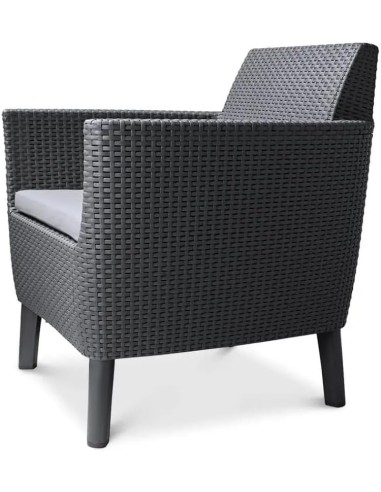 SALOTTINI: vendita online SALOTTO SALEMO LOUNGE GRAFITE in offerta