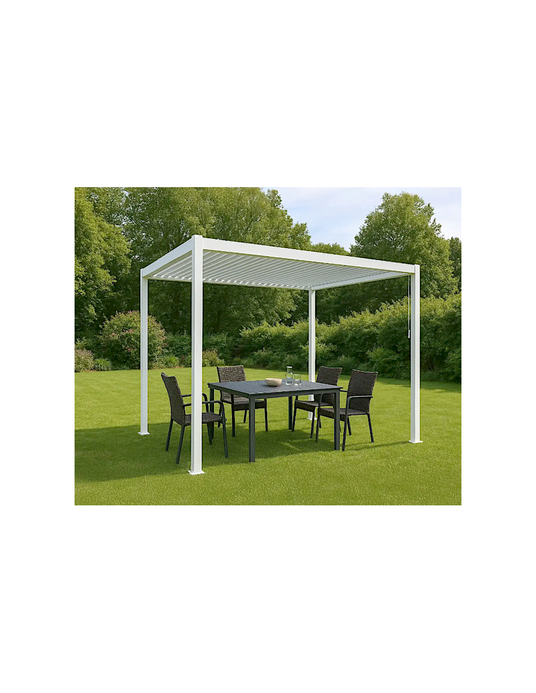 PERGOLA PALMAS 3X3MT BIANCO