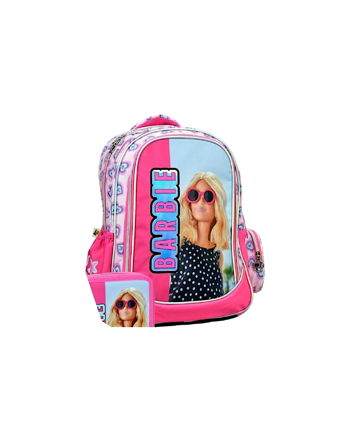 Zaino Barbie grande con 3 cerniere per scuola bambina 349-86031 | shopincasa.it