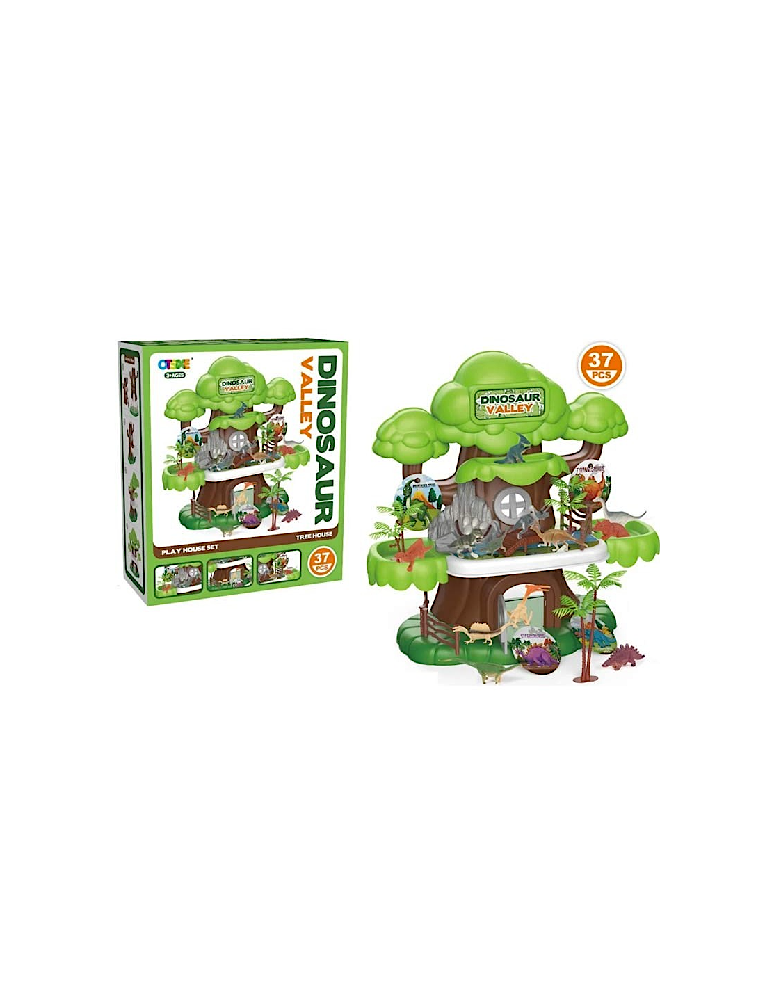 Valle dei Dinosauri Giocattolo 37 Pezzi per Bambini | Shop in Casa