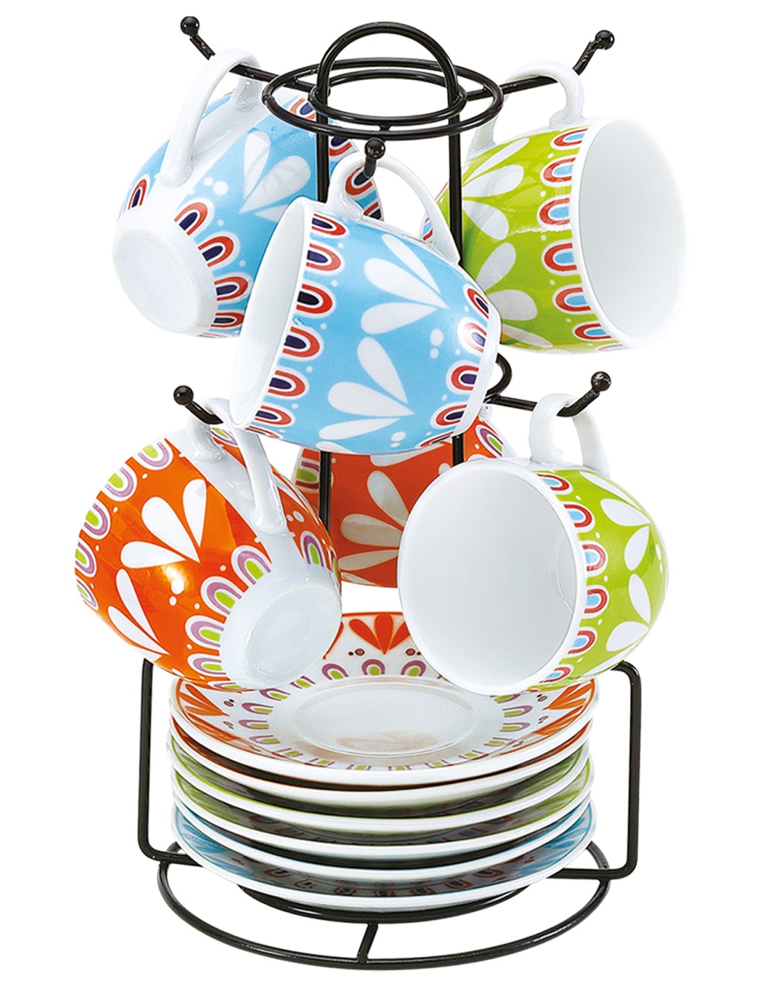 GRACE4 SET 6TZ CAFFE 25568 CON PIATTO E APPENDINO