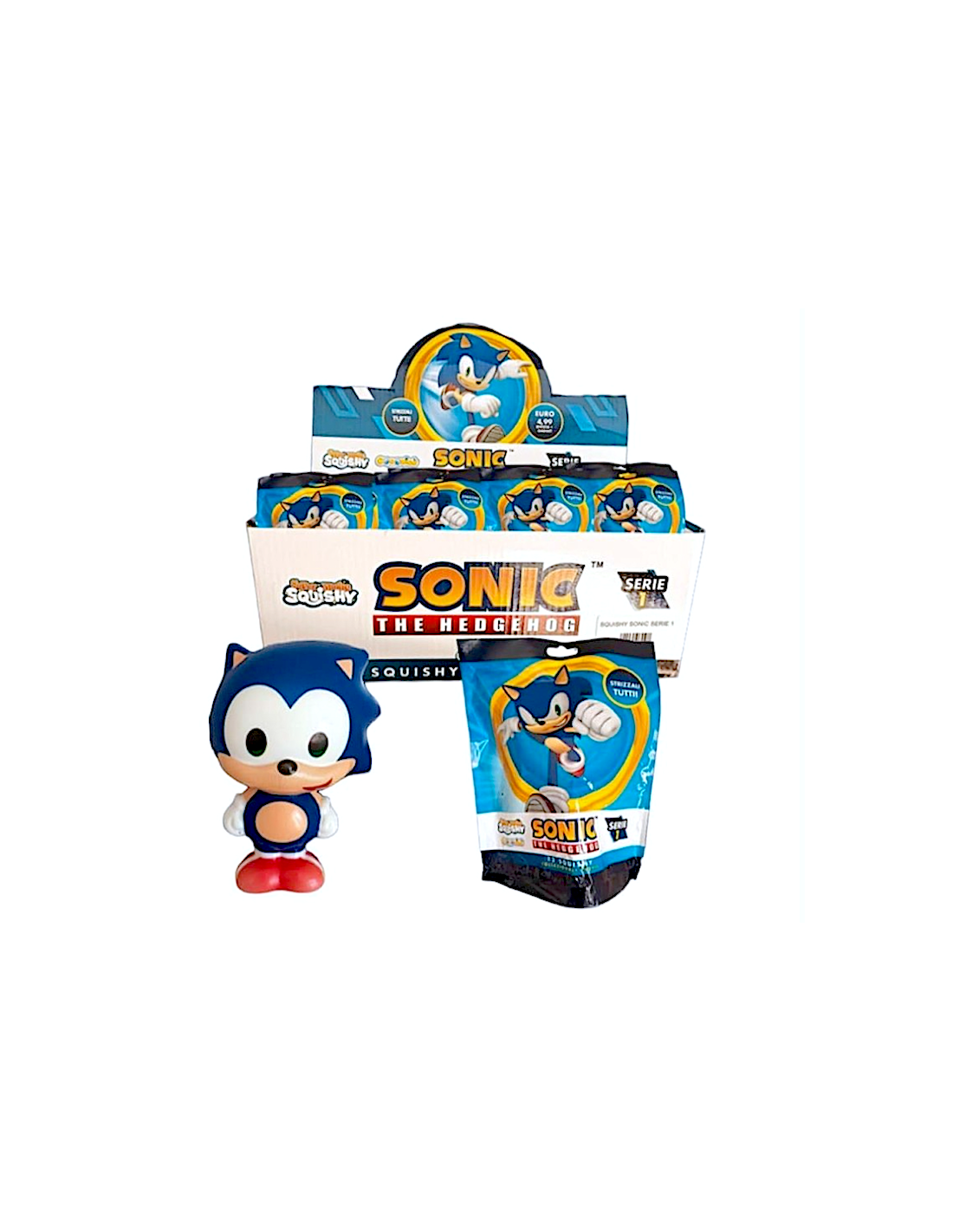 Sonic squishy 10cm assortito in vari modelli | shopincasa.it
