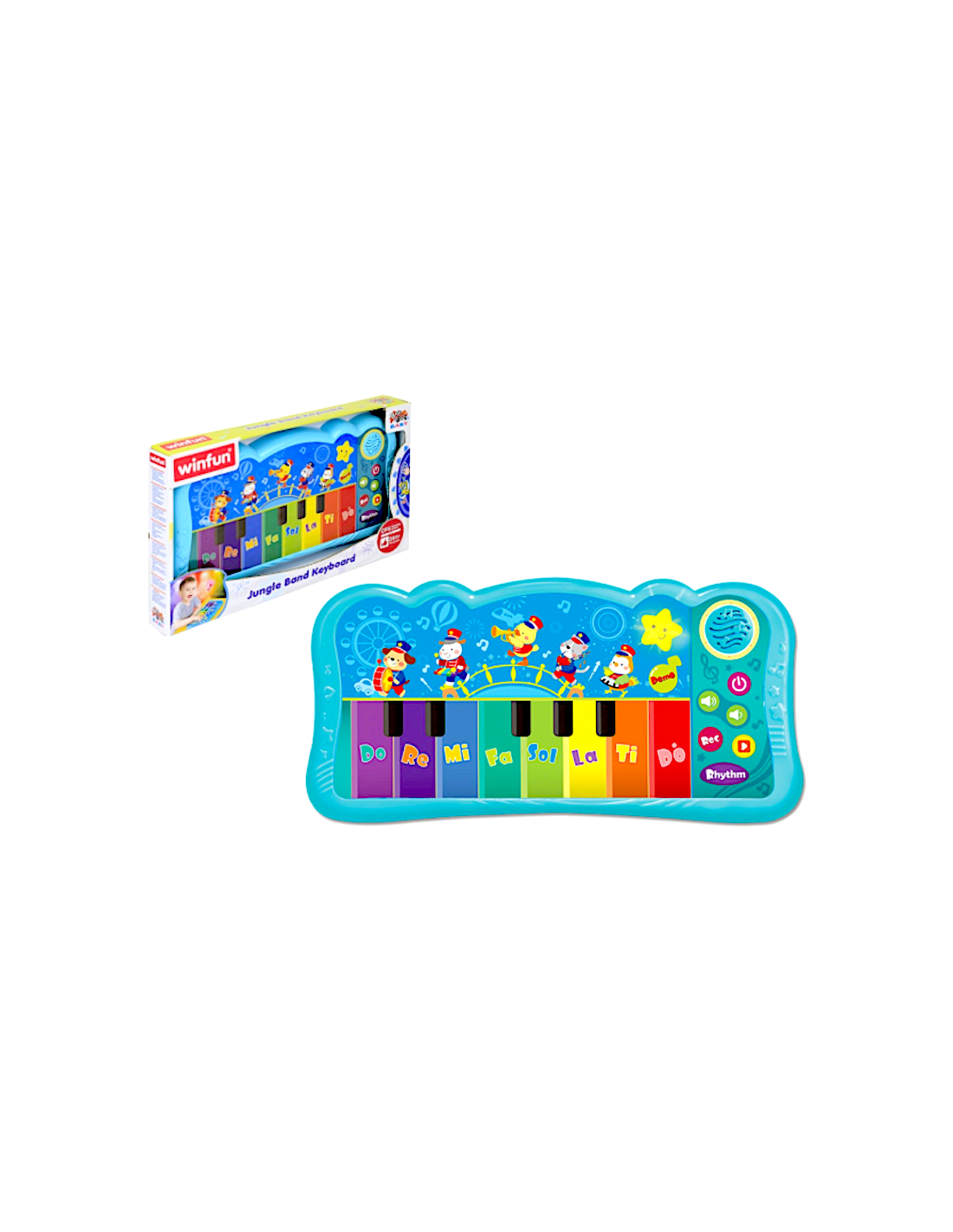 Pianola bambini con suoni animali della giungla e luci | shopincasa.it
