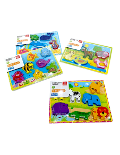 PUZZLE LEGNO 300678 ANIMALI ASSORTITI
