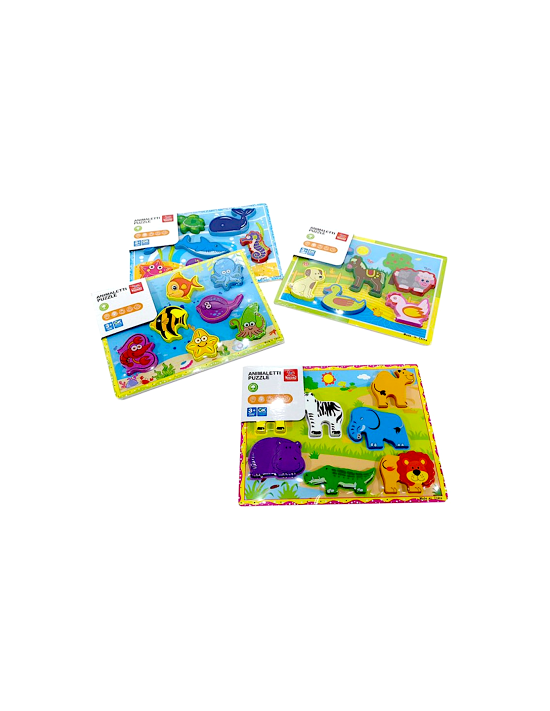 Puzzle in legno animali per bambini 3 anni+ | shopincasa.it