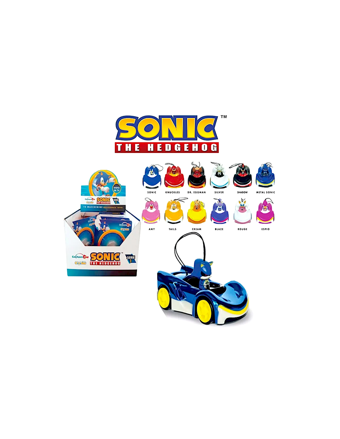 Miniveicolo Sonic assortito 10cm singolo pezzo | shopincasa.it