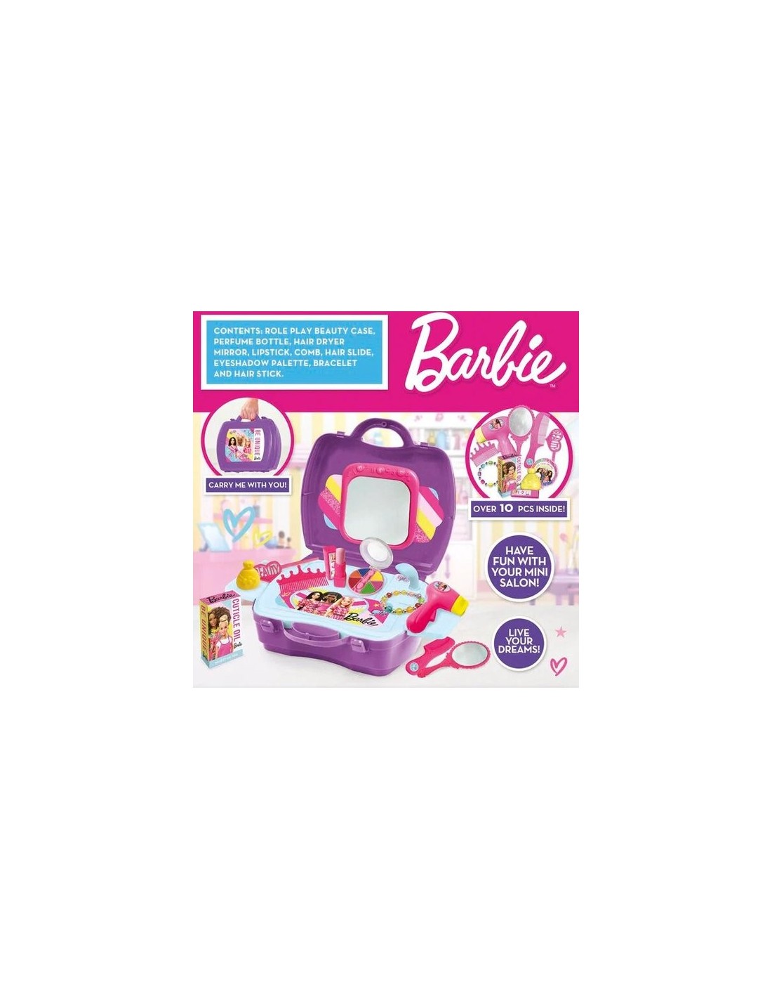 Barbie Valigetta Hair & Beauty Station 202320, con 10 accessori | Shop in Casa
