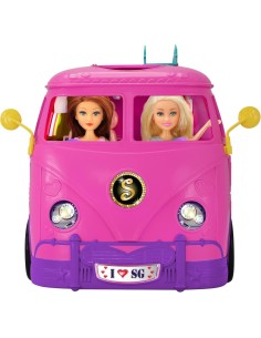 Sparkle Girlz Glam Camper Van 100262, retrò e apribile per bambole | Shop in Casa 2