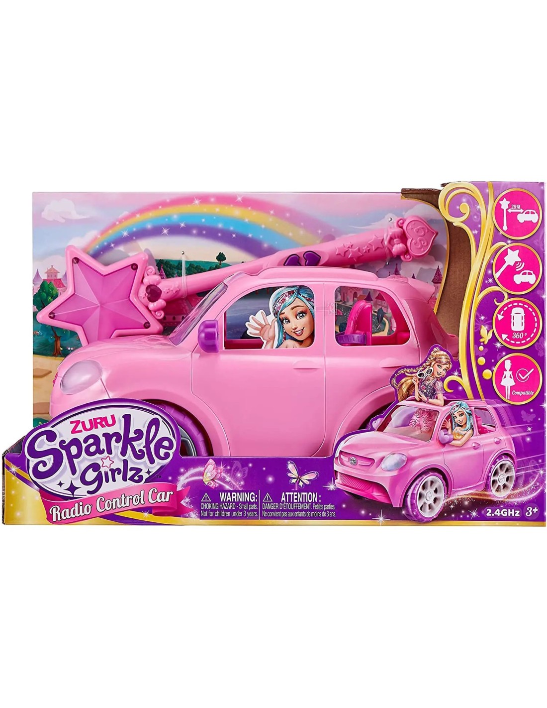 Sparkle Girlz Auto con Radiocomando Bacchetta Magica, 360°, rosa | Shop in Casa