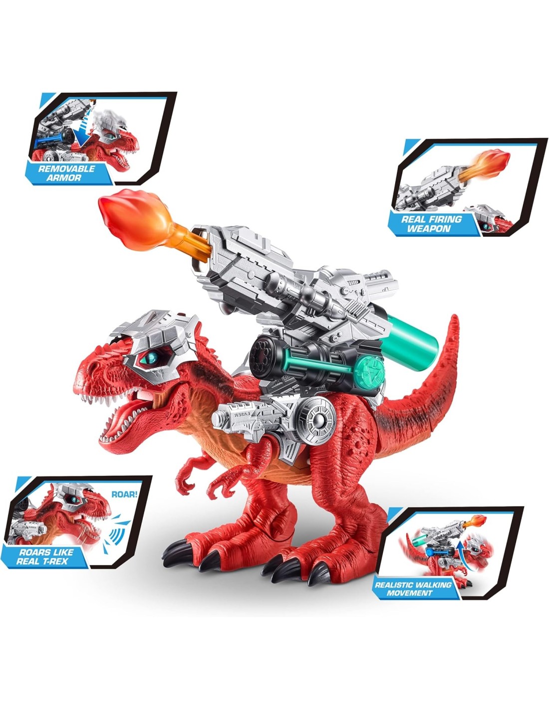 Robo Alive 71101 Dino Wars Mega-Rex, dinosauro robot con luci e suoni | Shop in Casa