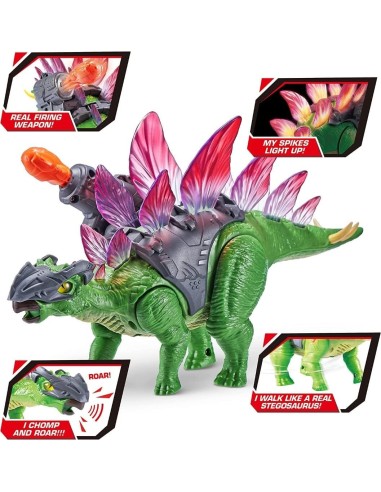 Robo Alive Dino Wars Stegosauro 7131, dinosauro robot con armatura e luci | Shop in Casa