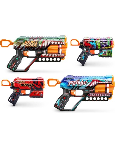 X-SHOT Skins Mix Combo 36568, blaster con 48 freccette per giochi outdoor | Shop in Casa