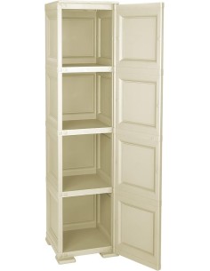 CASSETTIERE: vendita online Tontarelli, colonnina 4 moduli, ante lisce, angora, 43x40x164 cm, mobile contenitore, armadio sal...