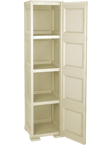 CASSETTIERE: vendita online Tontarelli, colonnina 4 moduli, ante lisce, angora, 43x40x164 cm, mobile contenitore, armadio sal...