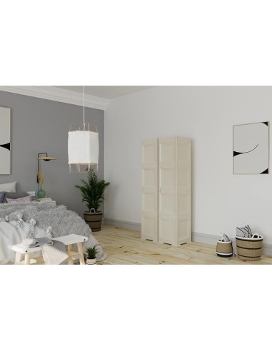 CASSETTIERE: vendita online Tontarelli, colonnina 4 moduli, ante lisce, angora, 43x40x164 cm, mobile contenitore, armadio sal...