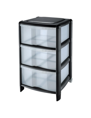 CASSETTIERE: vendita online Tontarelli, cassettiera bambù, 3 cassetti alti, medium, 38,5x39,5x67 cm, mobile contenitore, orga...