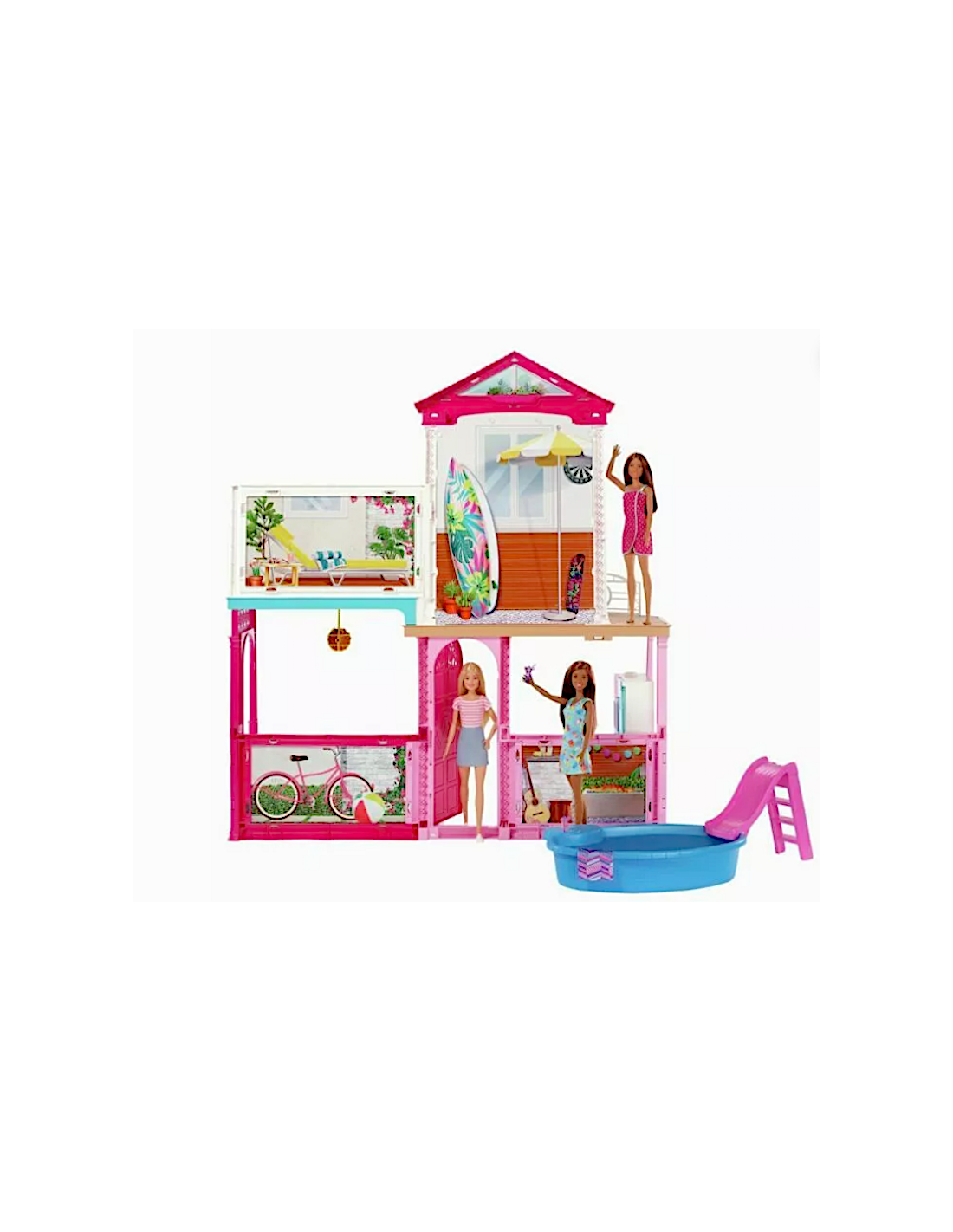 Barbie Villa GLH56 con 3 Bambole e Accessori | Shop in Casa
