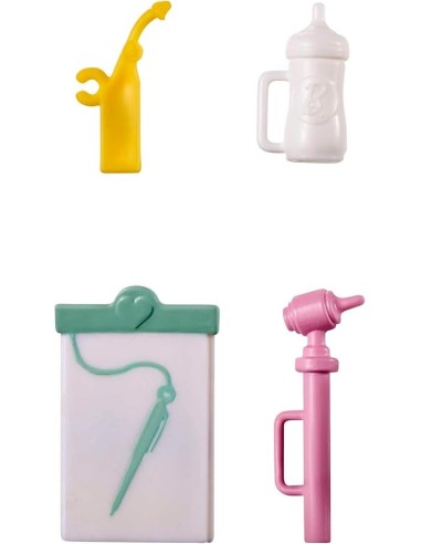 BARBIE, PLAYSET PEDIATRA CON BAMBOLA BIONDA, NEONATA, ACCESSORI MEDICI, GVK03, GIOCO DI RUOLO, BARBIE DOTTORE