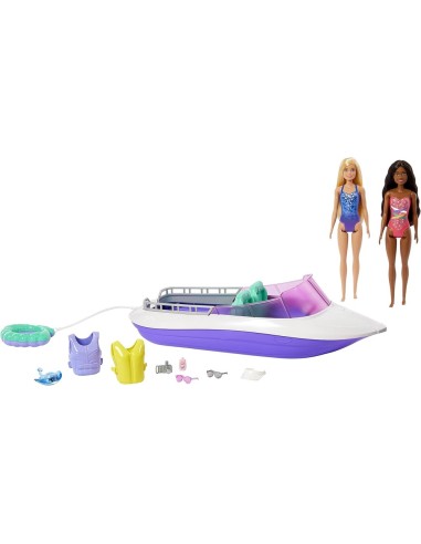 Barbie Mermaid Power HJK58 Playset con Bambole e Barca | Shop in Casa
