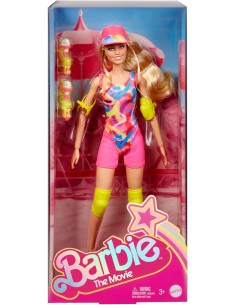 BARBIE BAMBOLA CON ROLLER SKATE HRB04, GIOCO PER BAMBINE, ACCESSORI ROLLER, 3+ ANNI