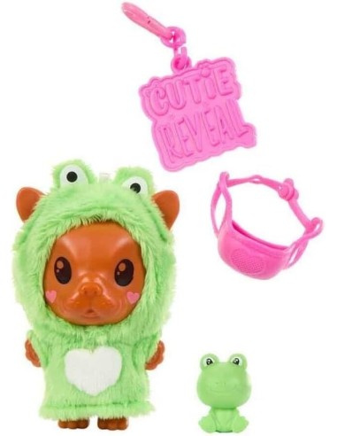 BARBIE CUTIE REVEAL PETS, 5 SORPRESE, ANIMALI DOMESTICI, GIOCATTOLO PER BAMBINI 3+, COSTUMI RIMOVIBILI ASSORTITO HRK32
