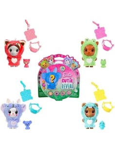 BARBIE CUTIE REVEAL PETS, 5 SORPRESE, ANIMALI DOMESTICI, GIOCATTOLO PER BAMBINI 3+, COSTUMI RIMOVIBILI ASSORTITO HRK32 2