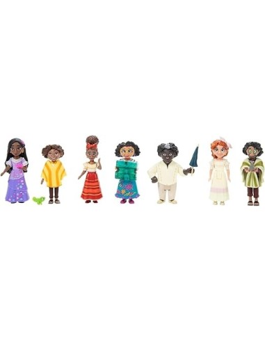 DISNEY ENCANTO, SET 7 PERSONAGGI, FIGURE ARTICOLATE, GIOCATTOLO BAMBINI 3+