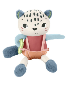 LEOPARDINO ECO AMICI DEL PIANETA FP HKD64 – PELUCHE SENSORIALE FISHER-PRICE DA 3 MESI, 95% MATERIALE RICICLATO, 31×18×21 CM 2