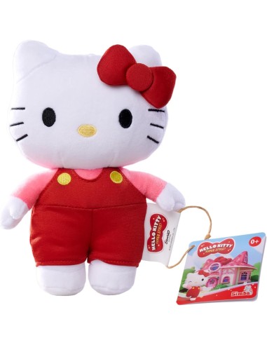 HELLO KITTY 2284070, PELUCHE COLORABILE 25 CM, TESSUTO LAVABILE, GIOCO CREATTIVO 3+ ANNI