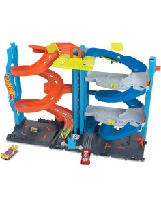HOT WHEELS CITY PLAYSET, PISTA MACCHININA, TORRE 2 IN 1, ASCENSORE AZIONABILE, GIOCATTOLO 3+ ANNI, HKX43 2