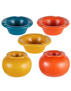OGGETTISTICA: vendita online Posacenere Yucatan in Ceramica Dolomite, Diametro 15,5 cm, Colori Assortiti in offerta