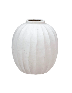 VASI D'ARREDO: vendita online Vaso a sfera Amia, Magnesio Bianco, Alto 44,5 cm, Diametro 39,5 cm in offerta
