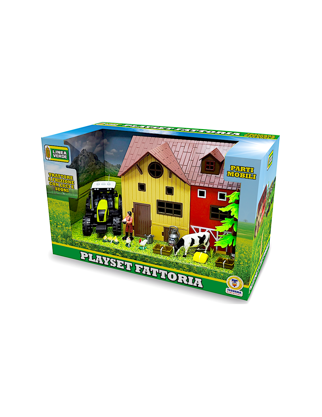 LINEA VERDE - PLAYSET FATTORIA CON TRATTORE E ACCESSORI