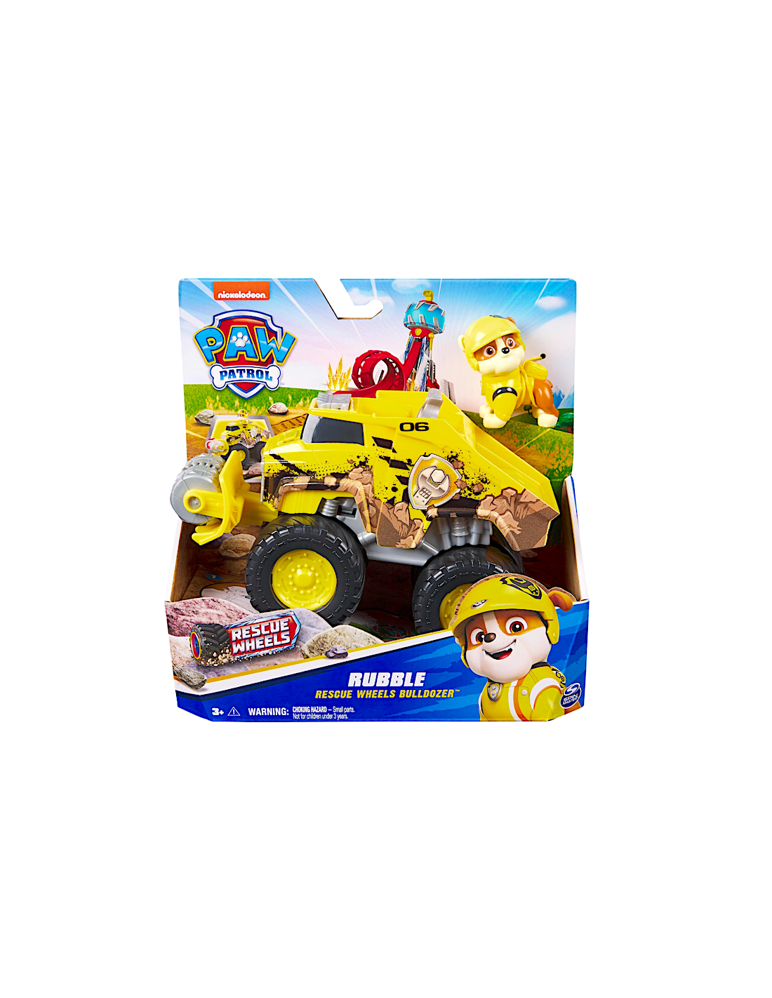 GIOCATTOLO PUBBLICIZZATO: vendita online Paw Patrol Rescue Wheels Bulldozer di Rubble con Figura e Funzione Bulldozer in offerta
