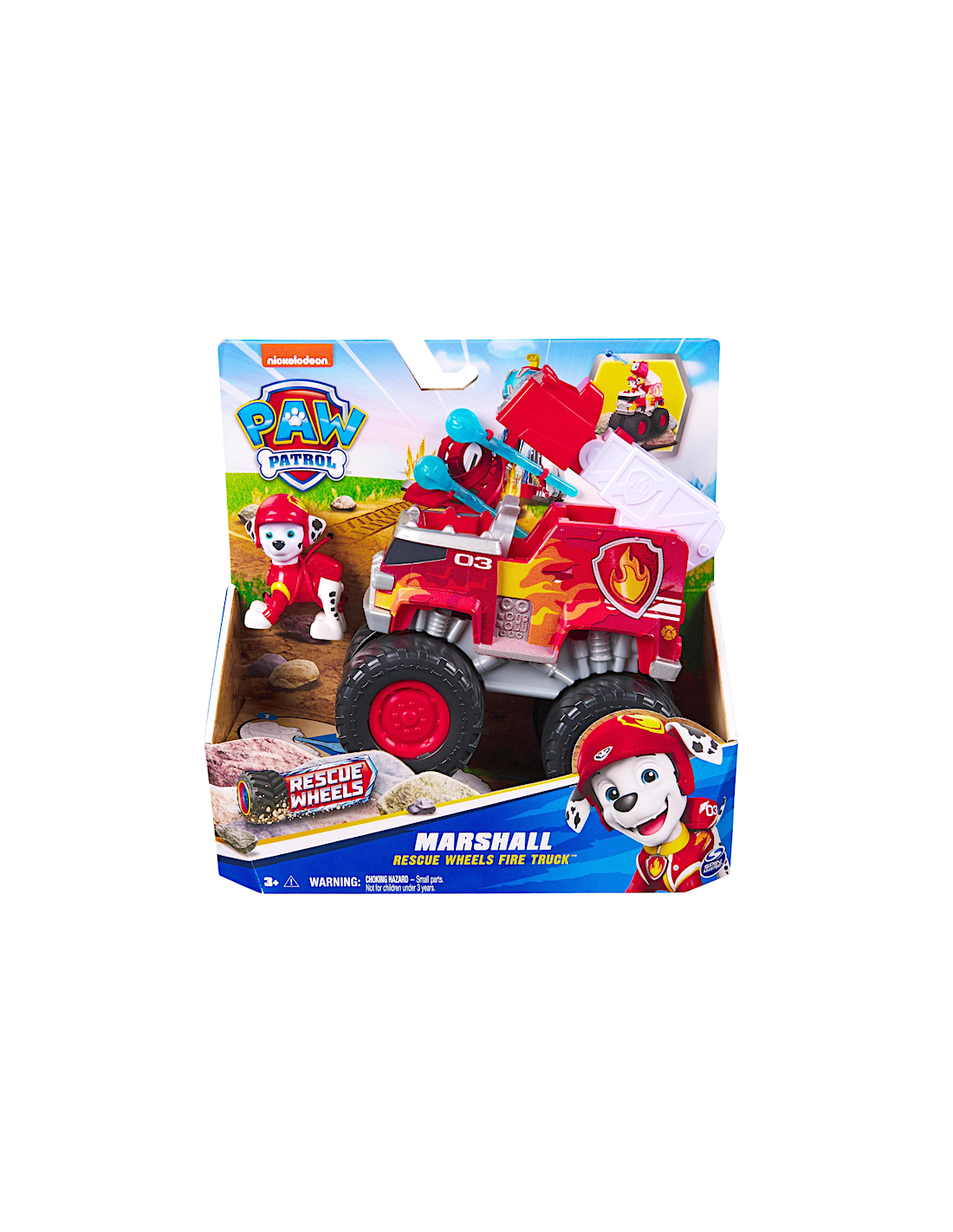 GIOCATTOLO PUBBLICIZZATO: vendita online Paw Patrol Rescue Wheels Monster Truck Marshall con Lanciamissili – Spin Master in o...