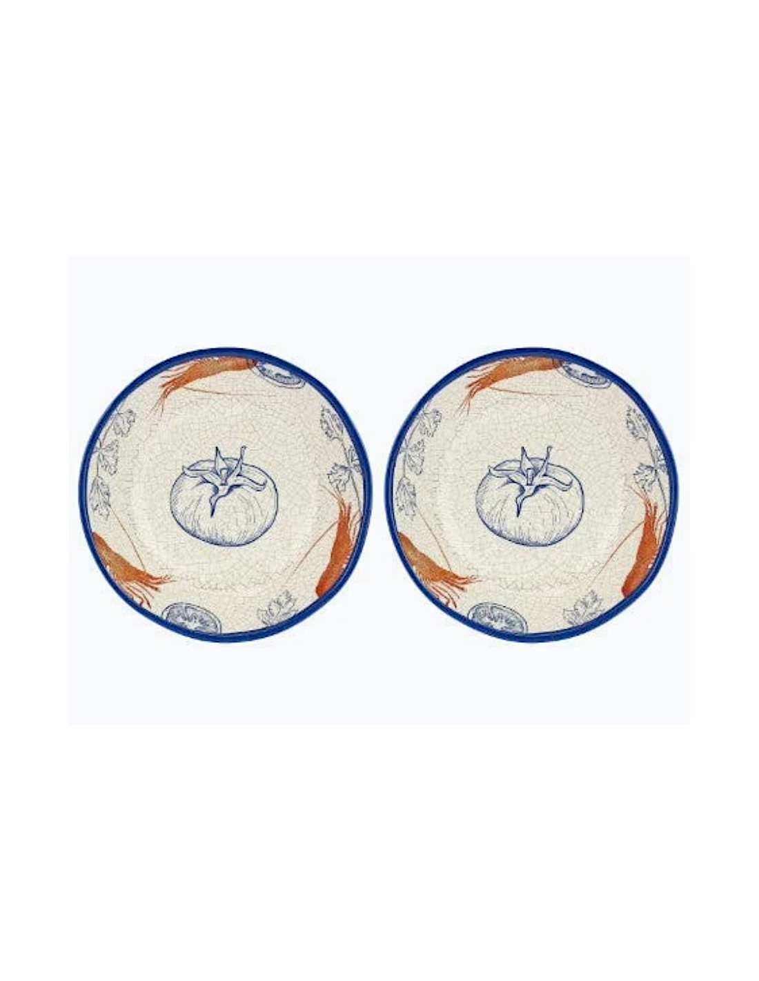 MELAMINA: vendita online Set 2, Piatti Fondi, Ocean Life, Melamina, Diametro 19 cm in offerta
