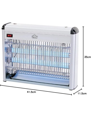 ZANZARIERE ELETTRICHE: vendita online Zanzariera Elettrica DCG ZA1610 16W con 2 Tubi UV, Griglia in Metallo e Vaschetta Racco...