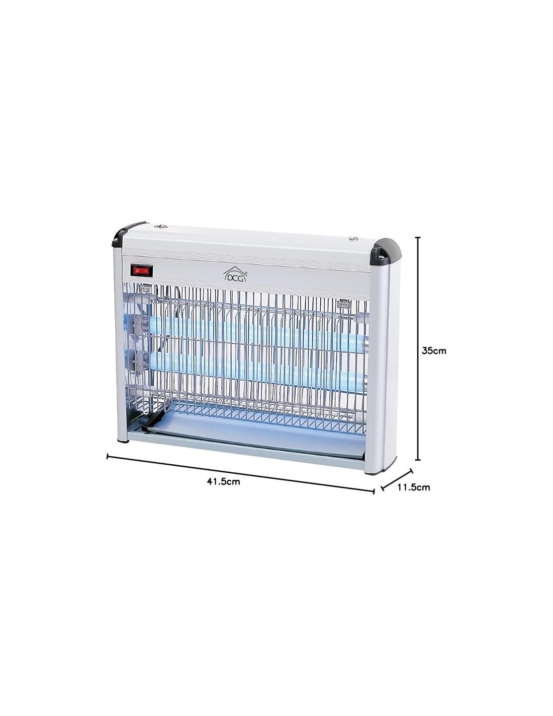 ZANZARIERE ELETTRICHE: vendita online Zanzariera Elettrica DCG ZA1610 16W con 2 Tubi UV, Griglia in Metallo e Vaschetta Racco...