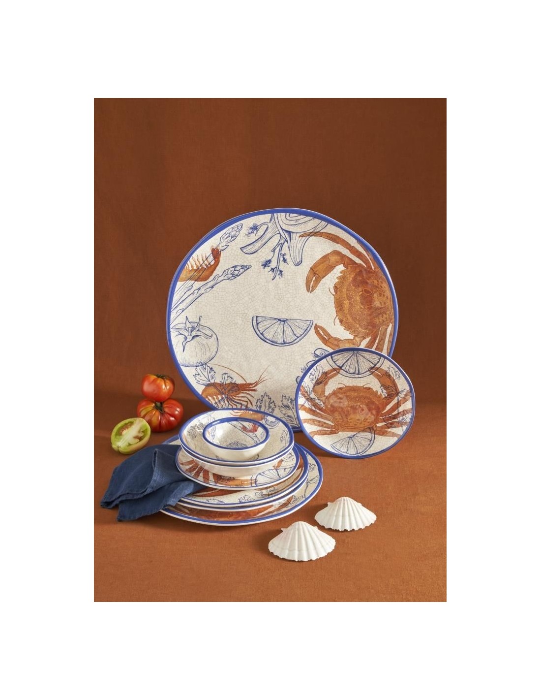 MELAMINA: vendita online Insalatiera, Ocean Life, Melamina, Diametro 36 cm in offerta