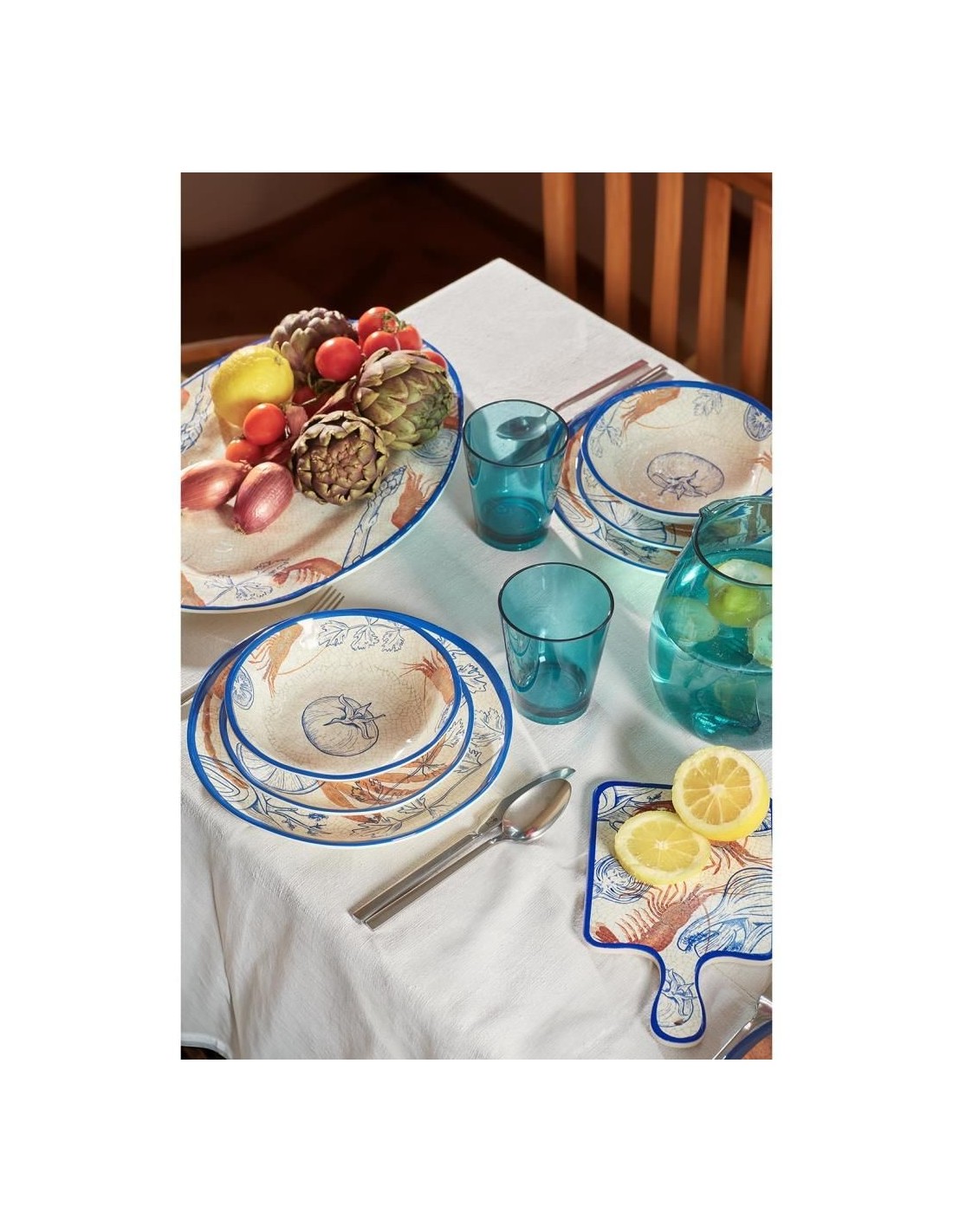 MELAMINA: vendita online Insalatiera, Ocean Life, Melamina, Diametro 36 cm in offerta