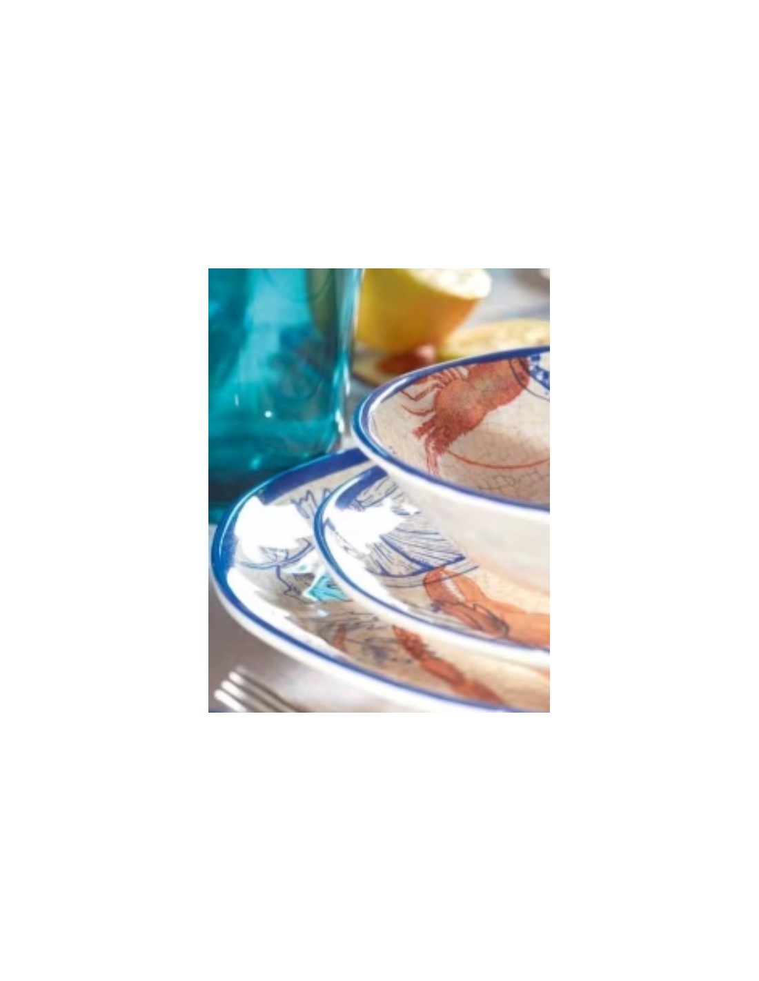 MELAMINA: vendita online Set, 2, Piatti Piani, Ocean Life, Melamina, Diametro 27 cm in offerta