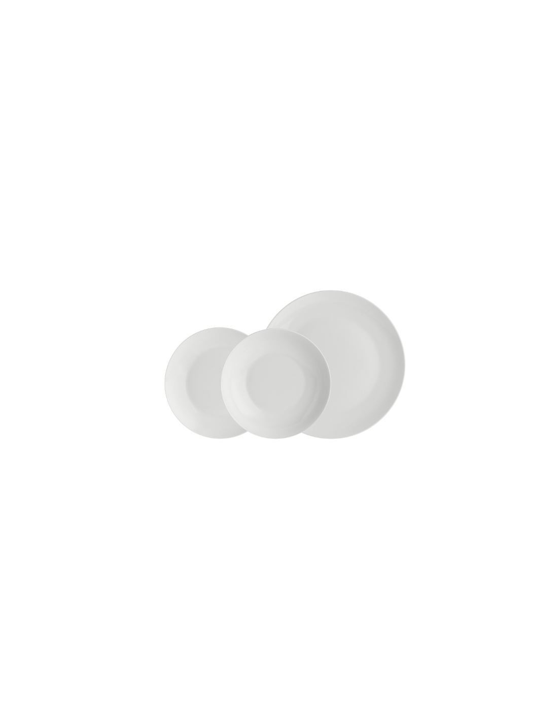 SERVIZI TAVOLA: vendita online Set Tavola Essenziale 12 pezzi Coup - La Porcellana Bianca, Eleganza Minimal in offerta
