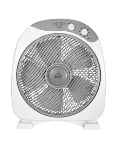 VENTILATORI: vendita online Ventilatore Box Fan, Diametro 30 cm, Altezza 49 cm, 2 Velocità, Timer, 5 Pale, 40W, Compatto, Sil...