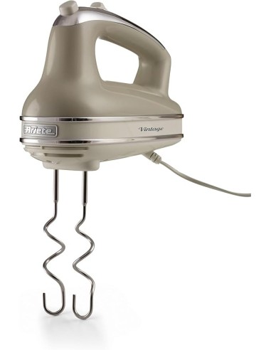 SBATTITORI: vendita online Ariete 1548 Sbattitore Vintage, 450W, 5 Velocità + Turbo, 2 Fruste Inox, Beige in offerta