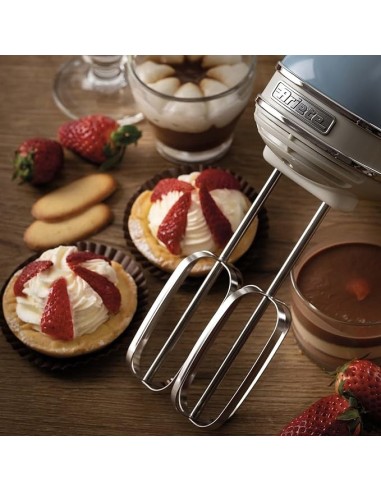 SBATTITORI: vendita online Ariete 1548 Sbattitore Vintage, 450W, 5 Velocità + Turbo, 2 Fruste Inox, Celeste in offerta