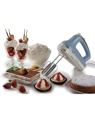 SBATTITORI: vendita online Ariete 1548 Sbattitore Vintage, 450W, 5 Velocità + Turbo, 2 Fruste Inox, Celeste in offerta